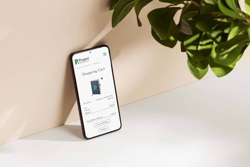Webstores 2 webstore-shopping-cart-on-mobile-phone